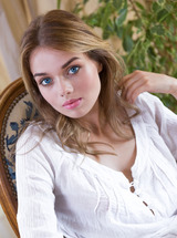 Cute Belarusian Blonde Keira Blue