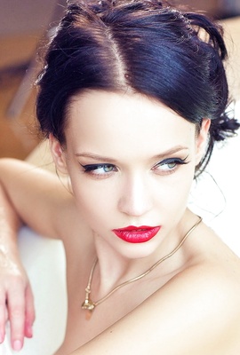 Supermodel from Ukraine Angie in nude erotic scene