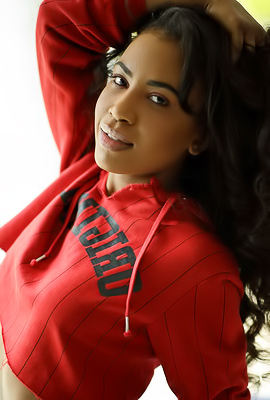 Famous Black Babe Demi Sutra Striptease