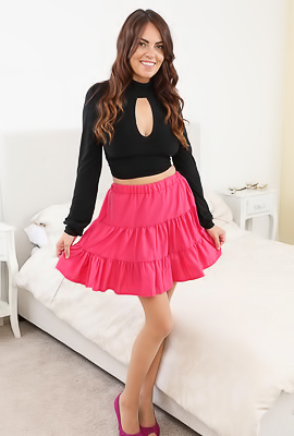 /Kim B In Pink Skirt