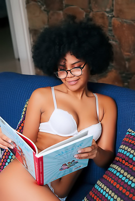 Selva Lapiedra Tugs Her White Panties Aside To Reveal Her Fluffy Untamed Bush