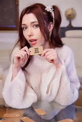 Mila Azul Stroking Her Shaved Pussy And The Horny Cutie Smiles Naughtily