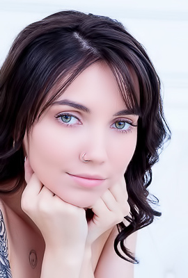 Danniela Cute Slim Brunette Getting Naked