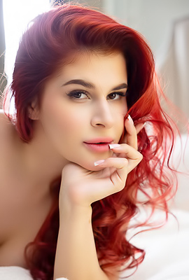 Pandora Red Starts To Stroke Her Shaved Pussy