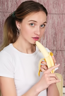 Milkavi Slips Off Her T-shirt And Gives Her Perky Nipples A Playful Pinch