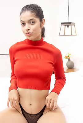 /Gia Peel Off Her Thong And Sweater So She Can Show You All Of Her Sexy Goods