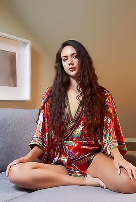 Vixi Rafi Spreads Her Pussy Lips Like Butterfly Wings And Explores It