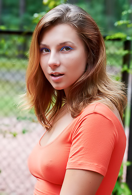 Belka The Bright Fabric Becoming Transparent And Clinging To Her Lovely Curves Alluringly