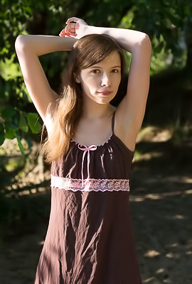 Jemma A Gives A Hot Outdoors Fantastic Striptease