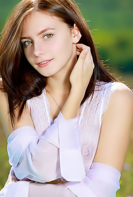 Dakota Pink | White Lace Lingerie Meadow | Big Tits & Hourglass