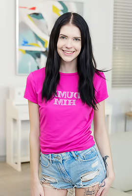 Bella Nova Caresses Herself Down Until Her Entire Body Is Primed To Cum