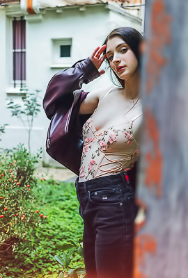 Marion Summers Draped In Layers Of Soft White That Slip Away To Reveal Her Tempting Curves