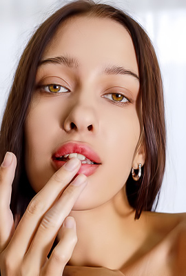 Chiara Willowy Beauty Is Striking In Scarlet Lingerie