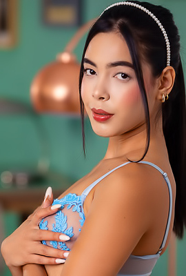Kubera Fortuna Tantalizes With A Solo Striptease Showcasing Her Sheer Allure And Perfectly Manicured Feet