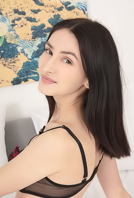 Anastasija Seductively Strips Down With A Book In Hand, Teasing And Inviting Viewers
