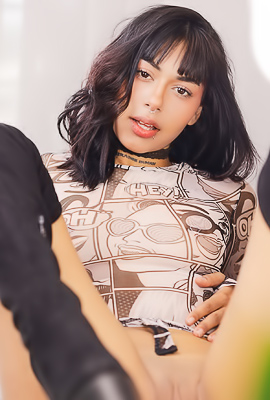 Pucca Bloom Commands Attention Nude With Piercings On The Couch