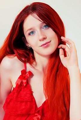 Alice Poses Seductively In A Secluded Garden Gaze