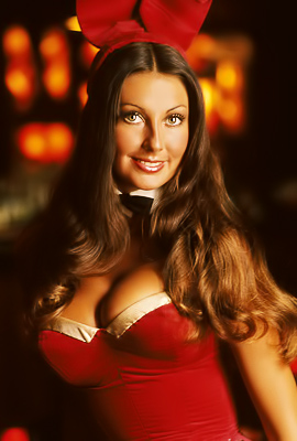 Playboy Bunnies Pause, Lingerie Clinging, Ears Tickling with Anticipation