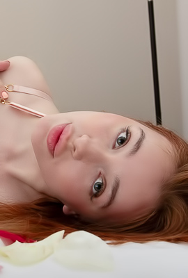 Megan Murkovski loses herself to the rhythm, spread legs and suspenders in disarray